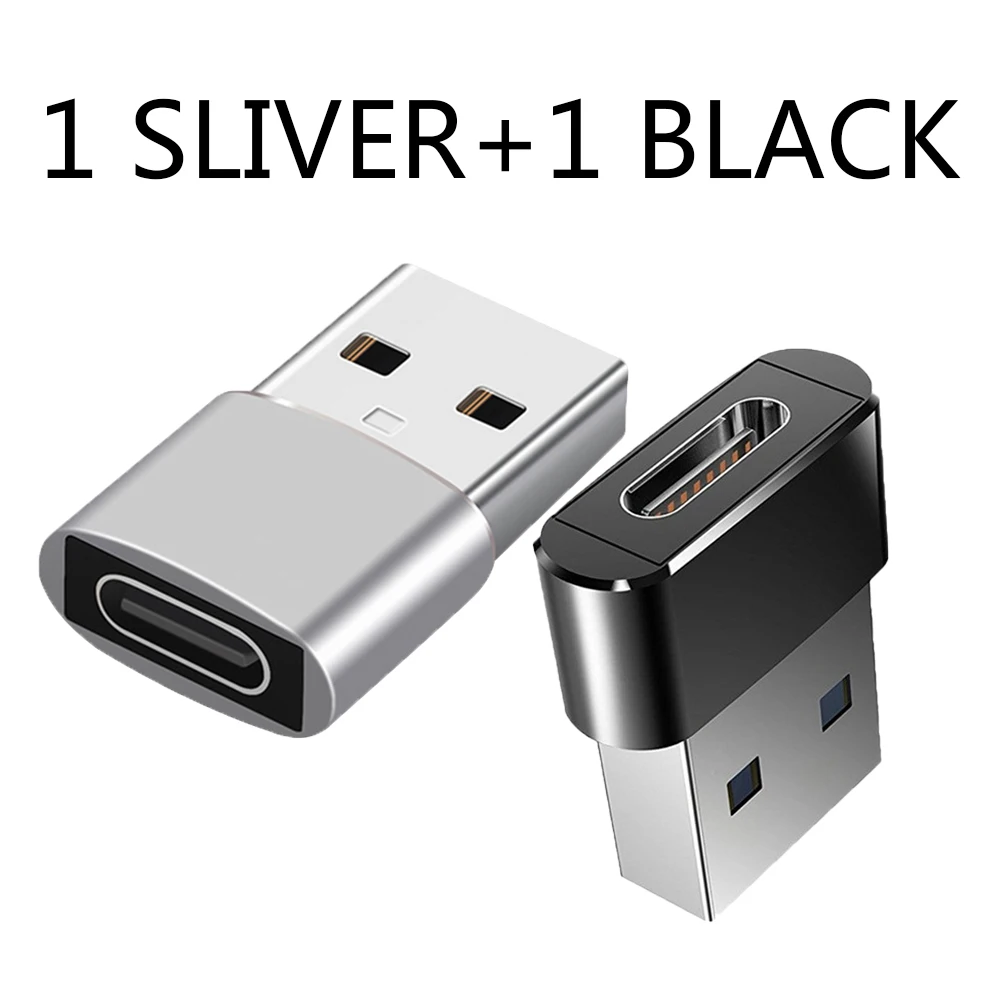 usb c 30w 2pcs USB C Adapter OTG Type C to USB Adapter Type-C OTG Adapter Cable For iPhone 13 12 Pro Max For airpods 2 3 phone USB Adapter 65w usb c charger Chargers