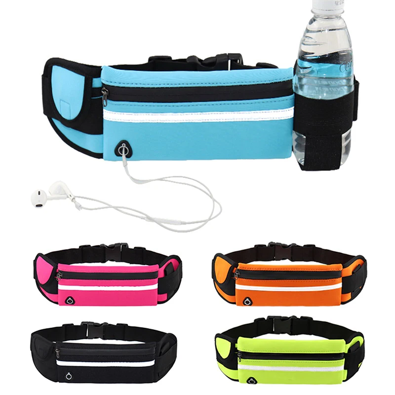 1 Pcs Outdoor Men Women Waist Pouch Packs Bags Sport Running Hiking Travel Belt Bag Running Waist Bag Sport Pack