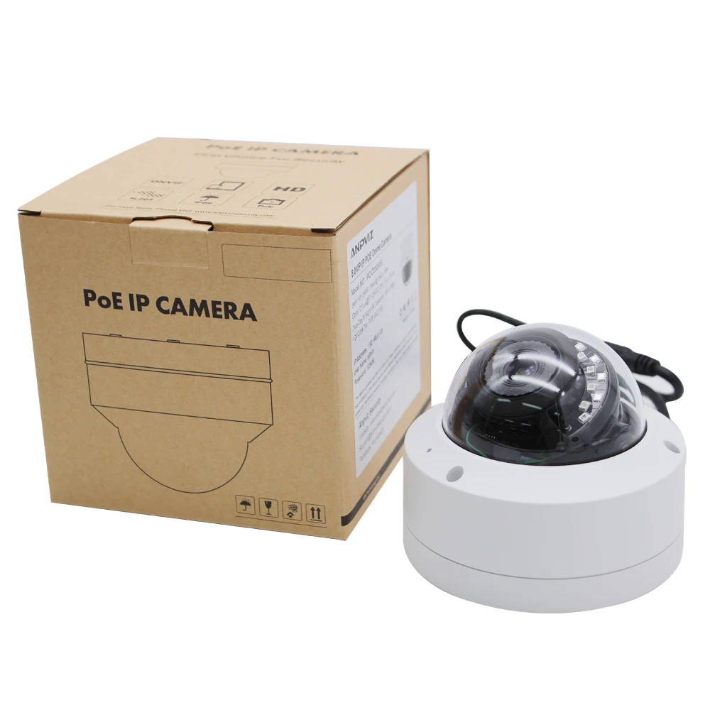 Hikvision Совместимость 5MP купольная POE IP камера наружная с аудио IP66 наружная камера безопасности ночное видение ONVIF