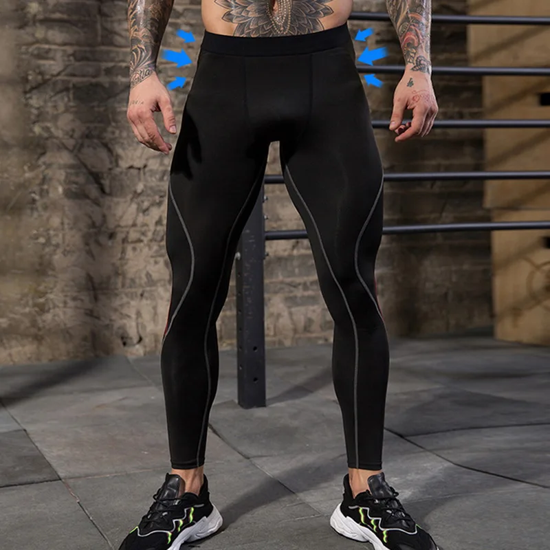 SHUJIN, Мужские штаны для фитнеса, Мужские штаны для бега, облегающие, быстросохнущие, обтягивающие брюки, спортивные Леггинсы, Мужские штаны для спортзала, повседневные, для тренировок
