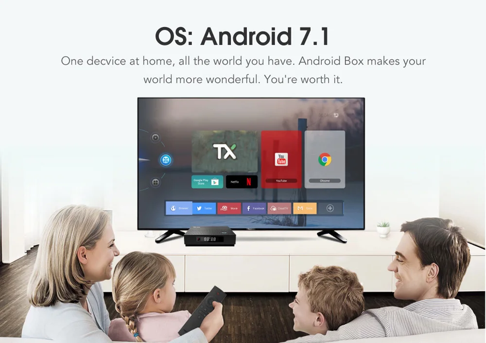 10 шт. TX92 ТВ коробка Amlogic S912 Восьмиядерный процессор Android 7,1 OS BT 4,1 1000M LAN Max 3g ram 32G rom 2,4G/5G Wifi Smart set top Box