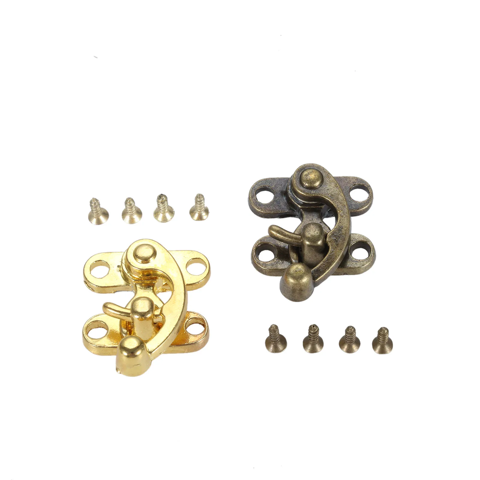 Latch Buckle Horn Hasp Padlock Clasp 2pc jewelry box hasps furniture hardware toggle latches