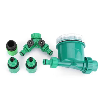 

Portable Water Timer Digital Automatic Irrigation Controller Garden Green Tap LCD Displays ABS