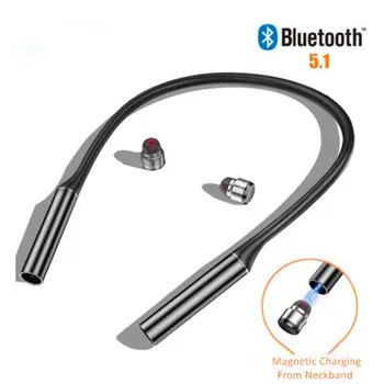 

Hifi Neck Earphone Headset Tws Earbuds Earphones In Ear Buds With Microphone Hands Free Sport Bluetooth Earpiece Handfree Mobile