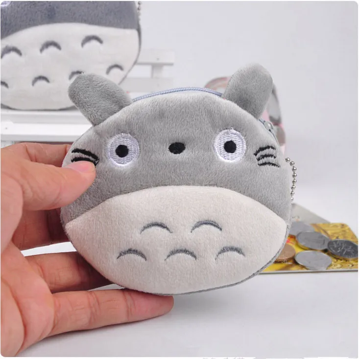 Новинка 10 см милый мини-кошелек с рисунком из мультфильма Серый Тоторо мягкий