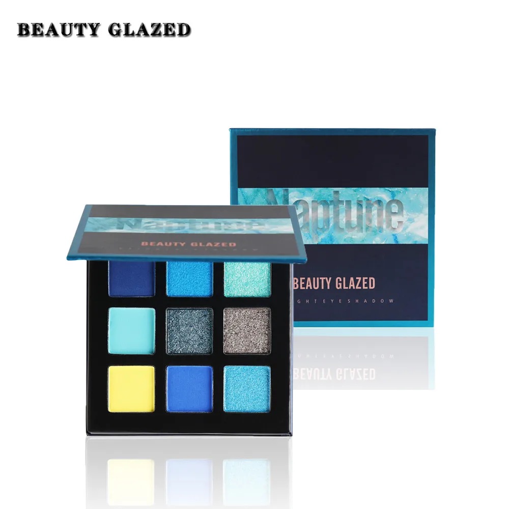 Beauty Glazed 9 оттенков тени для век Палитра Розовые фотоблестящие матовые палитра