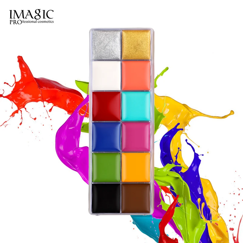 IMAGIC Хэллоуин краска для лица тела масляная ing Art Make Up набор инструментов нарядное