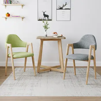 

Nordic Style Chair Modern Minimalist Student Desk Chair Net Red Makeup Computer Stool Backrest Home Nordic Dining Chair