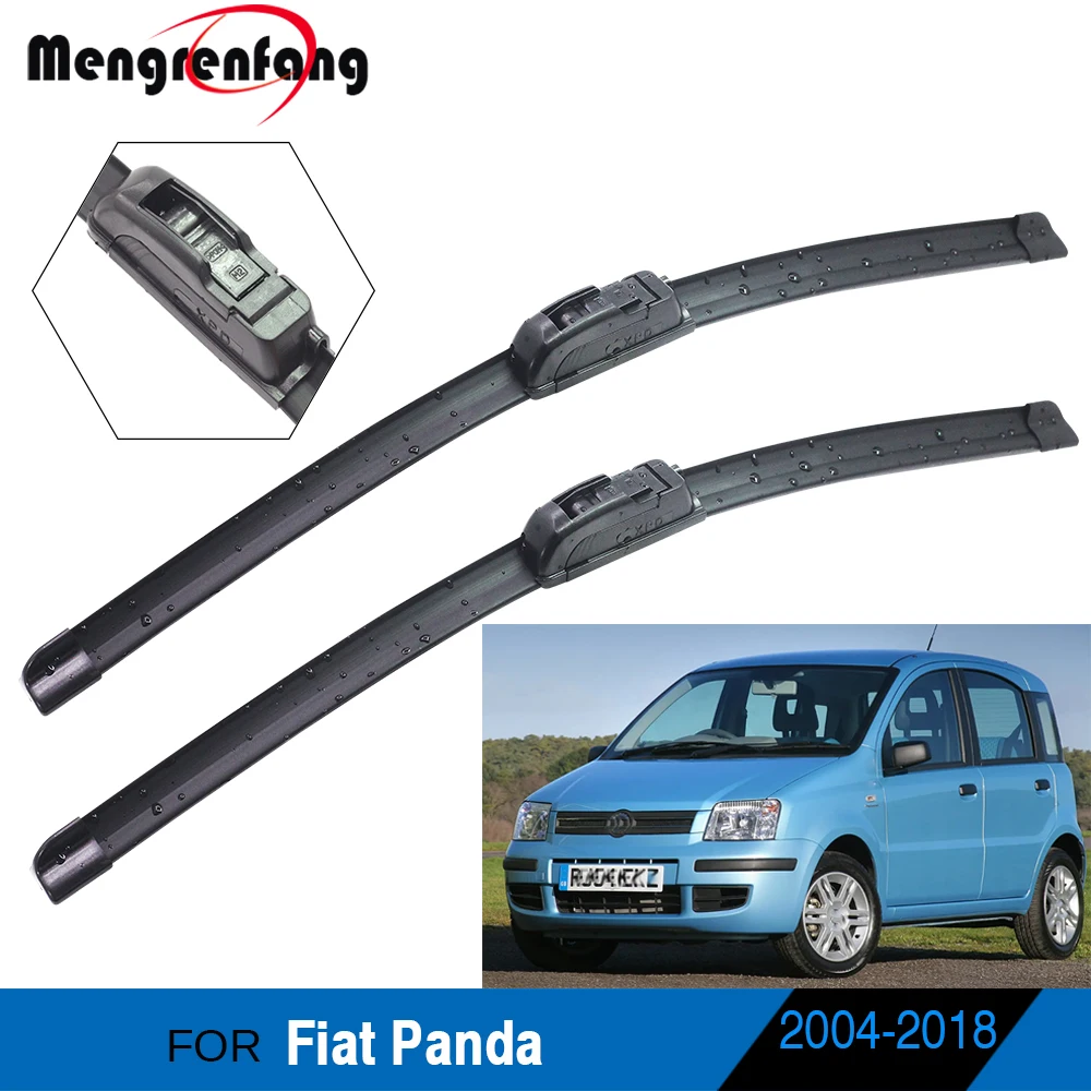 2 X Car Front Windscreen Wiper Blades Soft Rubber Accessories For Fiat Panda 169 319 2004-2018 | Автомобили и мотоциклы