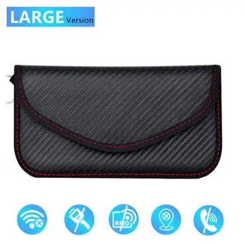 

New GSM 3G 4G LTE GPS RF RFID Signal Blocking Bag Anti-Radiation Signal Shielding Pouch Wallet Case For Cell Phone 6 Inch
