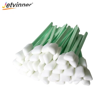 

Jetvinner 100pcs Sponge sticks swabs for Epson printhead Roland Mimaki Mutoh Large Format Solvent Foam Tipped Cleaning Swab