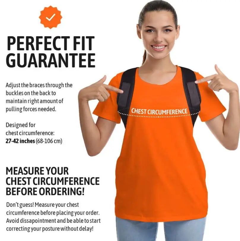 Корректор осанки для мужчин и женщин регулируемый ортопедический пояс поддержки