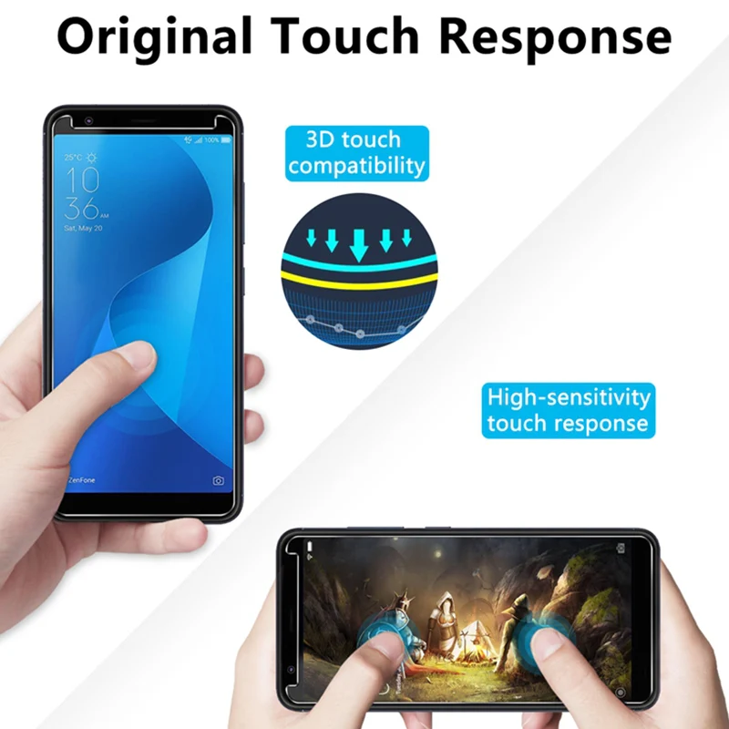 Защитное стекло для Asus Zenfone Max Plus M2 Pro M1 HD Защита экрана ZB634KL ZB601KL ZB570TL закаленное 9H |