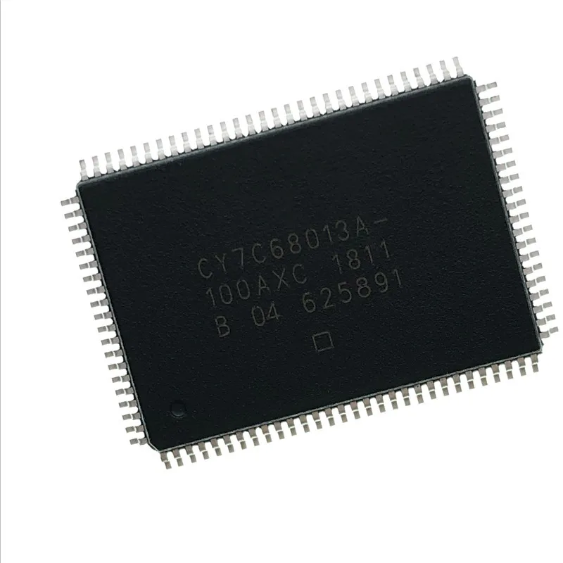 Флэш микроконтроллер QFP CY7C68013A 8 битный FX2LP 8051 CISC без ПЗУ 3 В новый и оригинальный 1