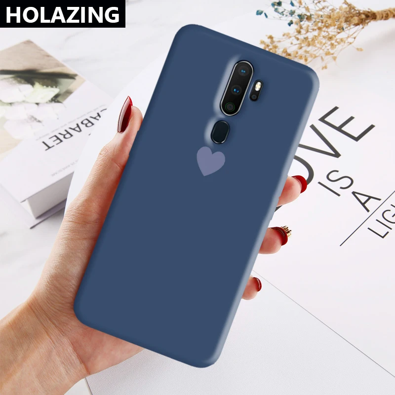 Мягкий силиконовый чехол для OPPO A9 A5 A3S A7 AX7 AX5S с изображением сердца ярких цветов