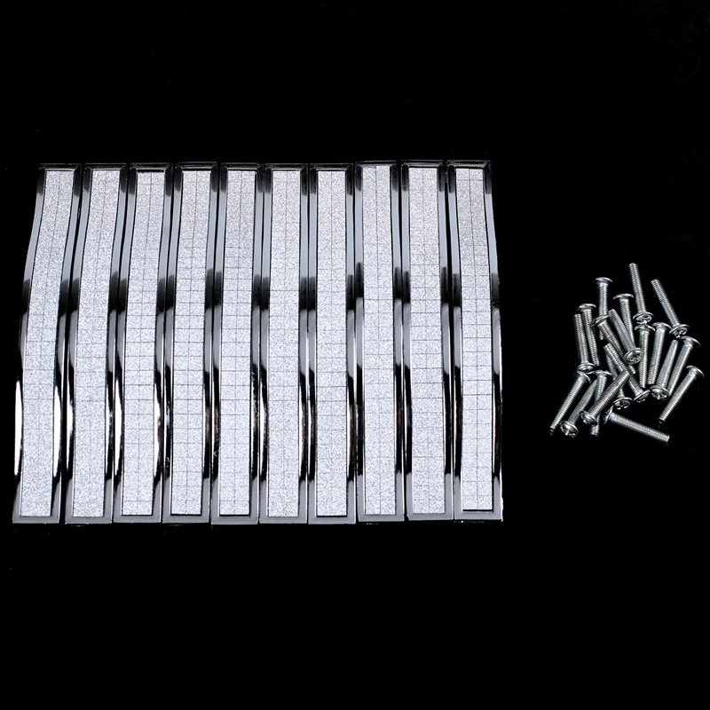 

10 x Crystal Furniture Handle Bar Grip Handle Kitchen Cabinet Drawer Door Handles Silver 128mm