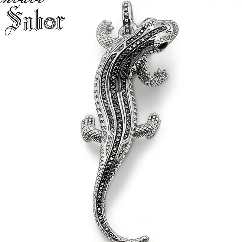 Подвески модные Rebel Salamander для женщин и мужчин подарок серебряный цвет сердце Fit Link
