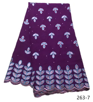 

Dubai High Quality Swiss Lace Material Latest African Fabric Lace Cotton Swiss Voile Lace Fabric 2019 With Stones 263