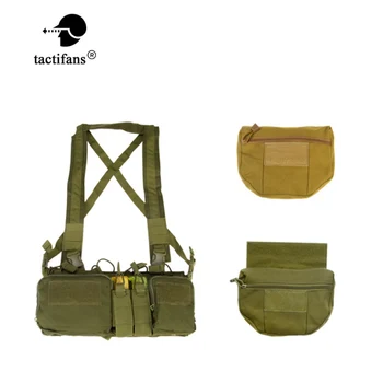 

Tactical Vest Military Waist Pack Chest Airsoft Magazine Pouch Holster Molle System Nylon Outdoor Vest Universal Accessory Bag