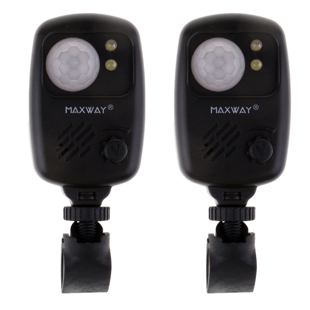 MagiDeal 2pcs Security Infrared Motion Sensor PIR Alarm for Fishing Camping