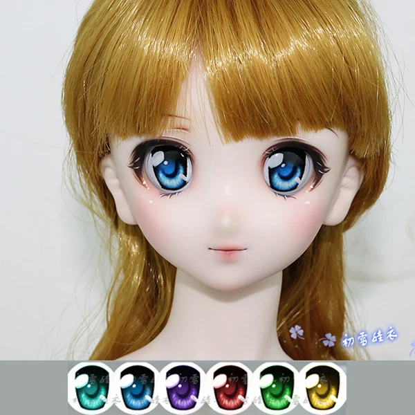 1/6 1/4 1/3 BJD аксессуары кукла полусферический глазный шар пластиковый мультфильм глаз для BJD/SD, не включает кукольную голову и другие E2557