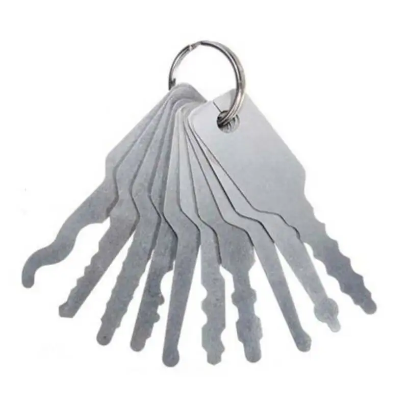 

10Pcs/Set Stainless Jiggler Keys Dual Sided Car Unlock Lock Open Repair Tool Kit 100% Brand New And High Quality
