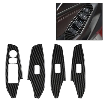 

4 Pcs Accessory Lift Panel Sticker Wear Resistant Car Protection Carbon Fiber Self Adhesion Interior Trim For Mazda 3 Axela