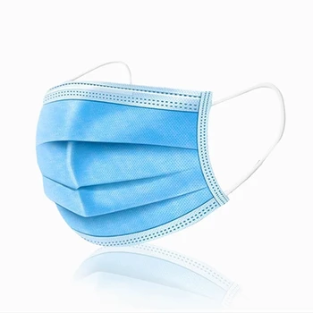 

100Pcs Per Pack Mask of Individual Protection Nonwove 3 Layer Ply Filter Disposable Masks Mouth Face Mask Protective