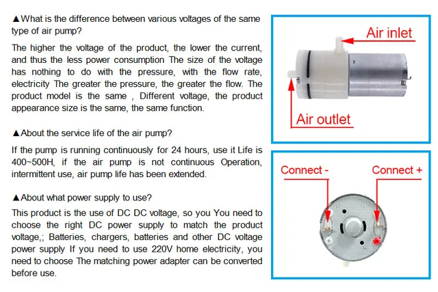 ウォーターポンプ、部品、アクセサリー 50ピース/ロット DC 3.7V