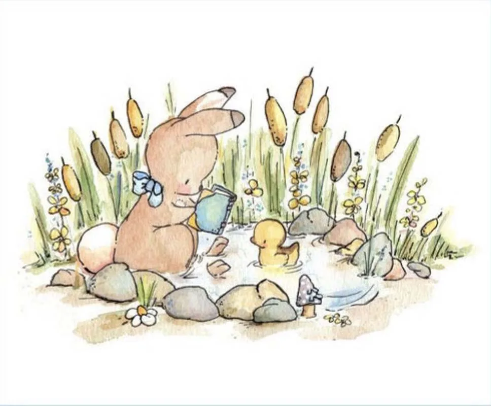10x8 Rabbit and duck Transparent Clear Rubber Stamp Sheet Cling Scrapbooking Photo Album PaperCard DIY Craft | Дом и сад