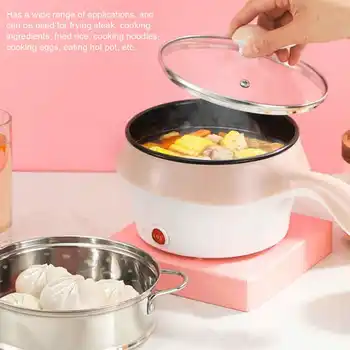 

1.8L Multifunctional Electric Cooker Multi Layer Mini Hot Pot Kitchen Rice Cooker Noodles Egg Soup Cooking Pot with Food Steamer