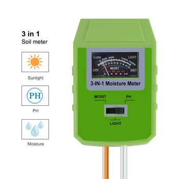 

Soil PH Meter Indoors Outdoors Garden Lawn Farm Greenhouses Hygrometer Probes Into The Soil Garden Tools