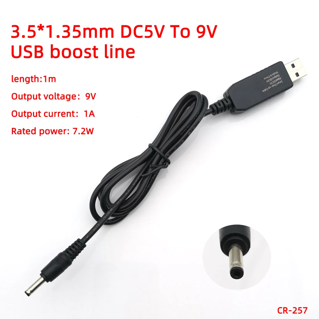 DC 5 В до 9 в/12 в USB до 3,5*1,35 мм 4,0*1,7 зарядное устройство повышающий мощность кабель адаптер конвертер игрушка мобильный источник питания повышающий провод