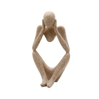 

Creative resin thinker statues abstract people statue sculptures figurine diy decoration crafts office home decor