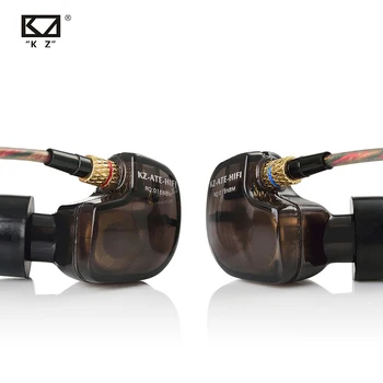 

KZ ATE 1DD Copper Driver HiFi Sport earphones In Ear Earphone For Running With Microphone Sound For Free Shipping