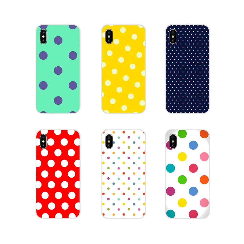 Accessories Cases Covers For Apple iPhone X XR XS 11Pro MAX 4S 5S 5C SE 6S 7 8 Plus ipod touch 5 6 Red Black Gold Polka dots Dot | Мобильные