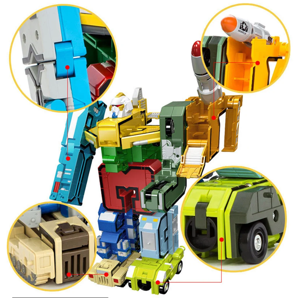 

Numbers Transforming Robot Toy for Kid Children Play Display - 10 Pieces