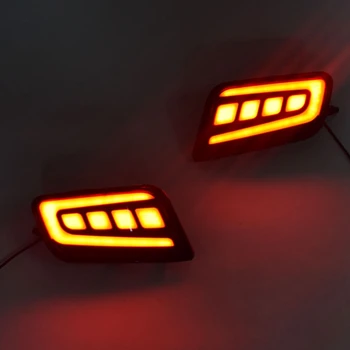 

Car LED Rear Bumper Light Auto Brake Light Turning Signal Reflector Rear Fog Lamp 12V for Ford Everest 2016-2019