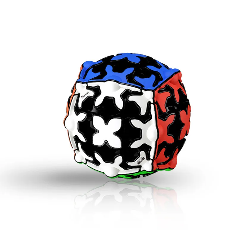 Cubo para Crianças Qiyi Engrenagem Cubo Mágico Profissão Suave Velocidade Cilindro Bola Cor Adesivos Quebra-cabeça Educação Brinquedos 3x3x3 3 quebra-cabeça cubo para crianças educação brinquedos