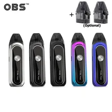 OBS Cube Pod Vape комплект 850mAh Встроенный аккумулятор 4 мл Форсунка картриджа электронная сигарета испаритель комплект
