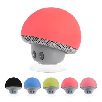 

Portable Wireless Mini Mushroom Bluetooth Speaker Stereo Speaker Black Blue Yellow Red Pink For IPhone IPod Computer MP3 Car