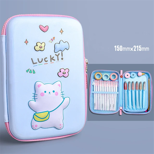 Kawaii Unicorn Pencil Cases Case Astuccio School Supplies Cute Stationery Licorne Etui Piorniki Material Escolar Trousse Scolair Korean Stationery