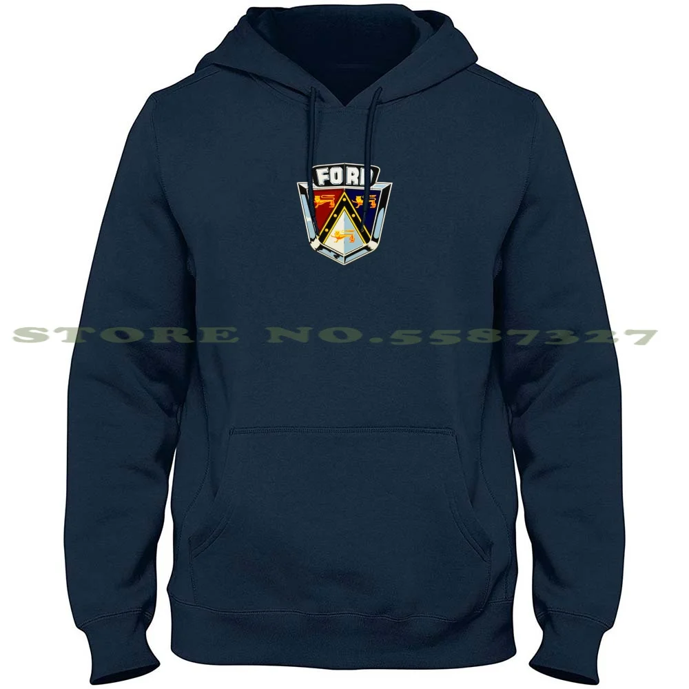 Ford Emblem Streetwear Sport Felpa Con Cappuccio Felpa Automotive Car Cars Motoring Classic Car Auto Produttore Veicolo Vintage Car