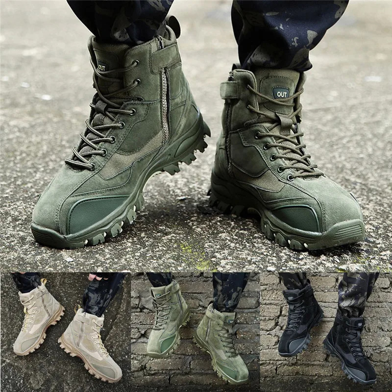 Мужская походная обувь, уличная тактическая спортивная мужская обувь для кемпинга, альпинизма, мужские походные ботинки, Нескользящие кроссовки, Нескользящие ботинки