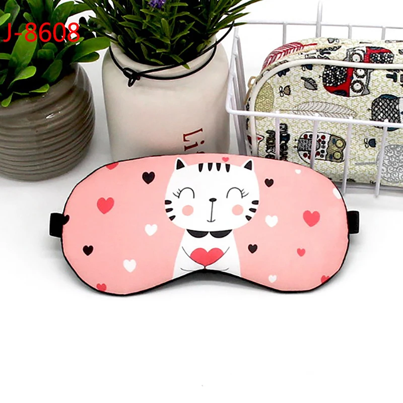 Fashion Striped Cotton Eye Cover Masks Travel Relaxing Sleeping Aid Blindfold Cartoon Sleeping Mask Eyepatch Soft Eye Sleep Mask - Цвет: 16