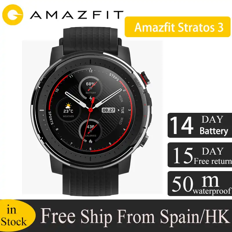 amazfit stratos waterproof