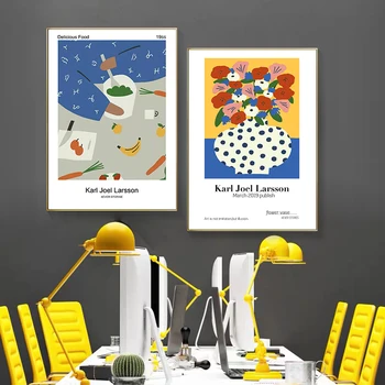 

Abstract Figure Matisse Flowers Wall Art Canvas Painting Nordic Poster And Print Vintage Wall Picture For Living Room Restaurant