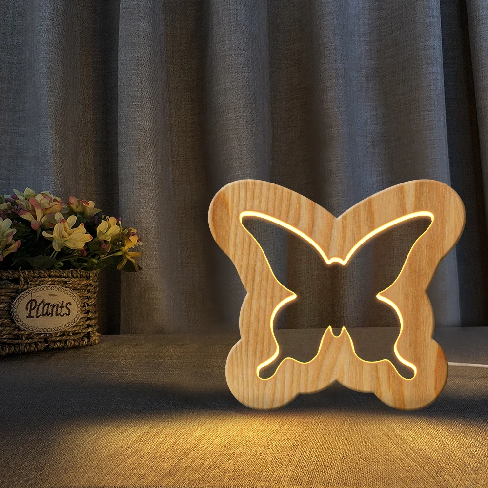 Светодиодный ночник Buttlefly в виде слона улитки призрака последней фигурки