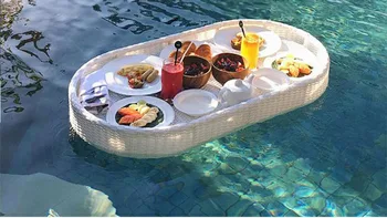 

Freeshipping 100x50x15cm Rattan floating plate for Outdoor Rattan Sofa Hotel spa Swimming pool Outdoor