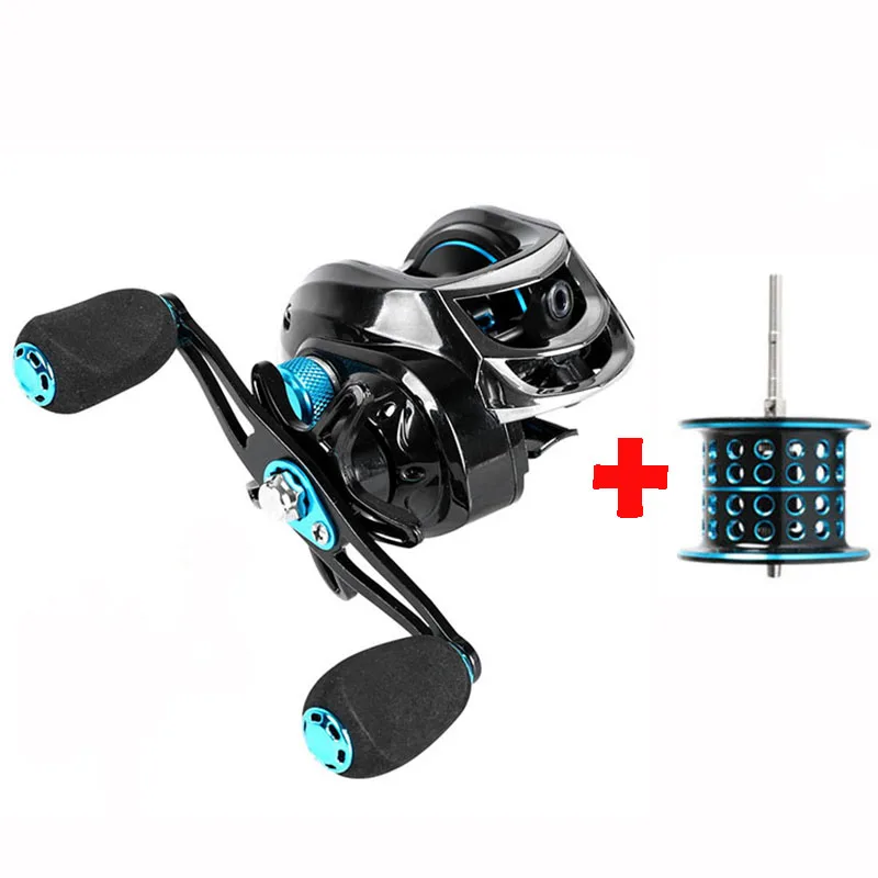 

2020 new Baitcasting Reel Dual Brake System Reel 8 KG Max Drag 8+1 BBs 7.2:1 High Speed Fishing Reel Free Metal Spare Spool